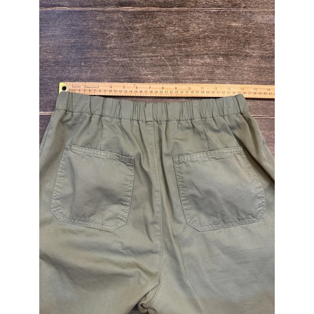 Free People Size Medium Green Cadet‎ Pull-On Jogger Pants Utility Boho